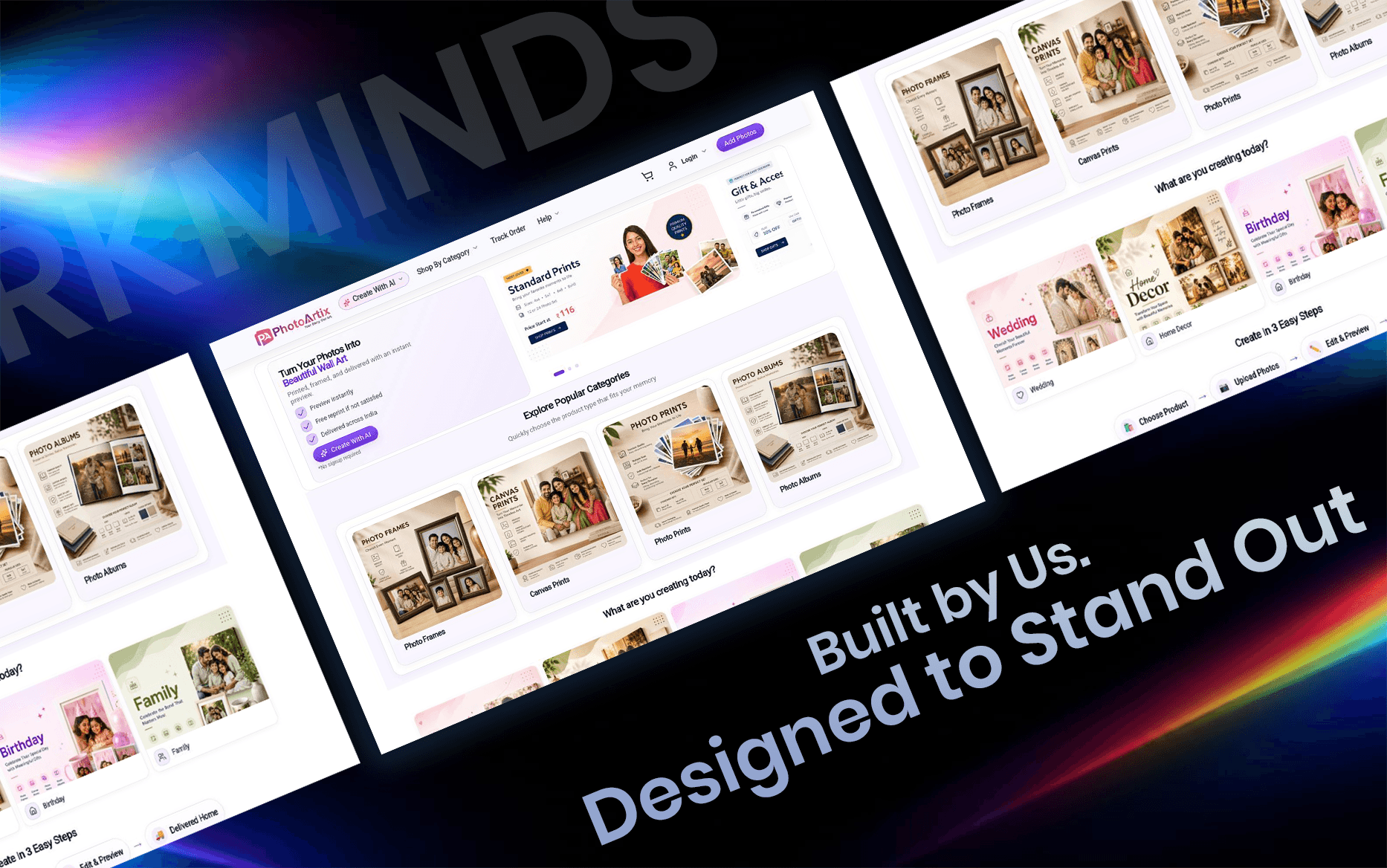 PhotoArtix personalized photo-commerce experience